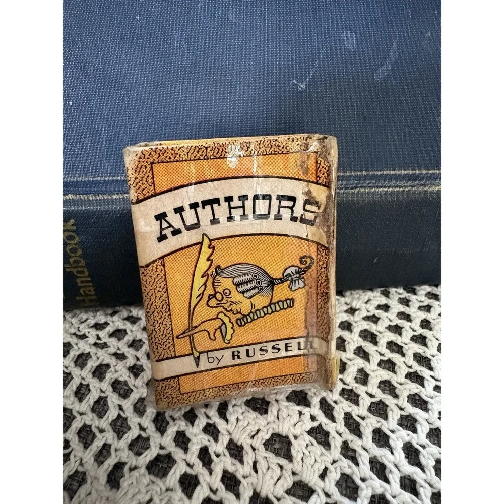 Library Games Russell Authors 48 Cards Complete Vintage Collectors Gift No Instr
